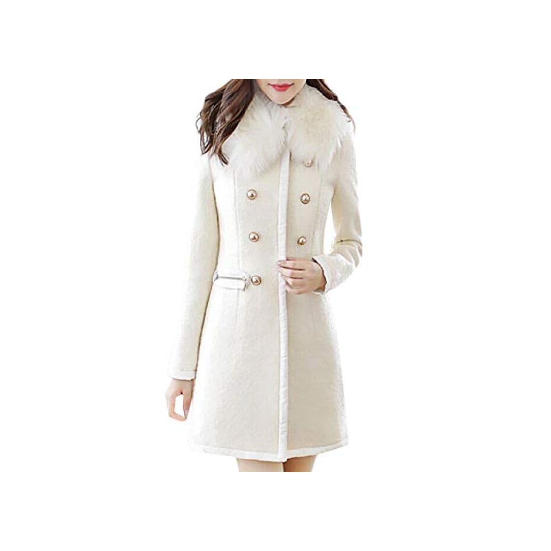 Product JURTEE Cappotto Donna Invernale Lana Cappotti Trench Risvolto Doppiopetto Giacca Lungo Cappotto Cammello Donna Lungo Slim Fit