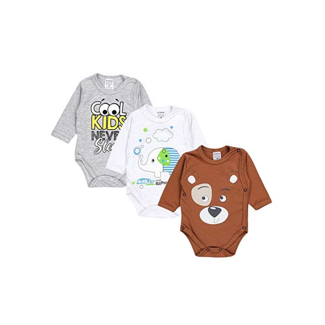 Product TupTam Body de Bebé para Niños con Estampados Paquete de 3, Mix