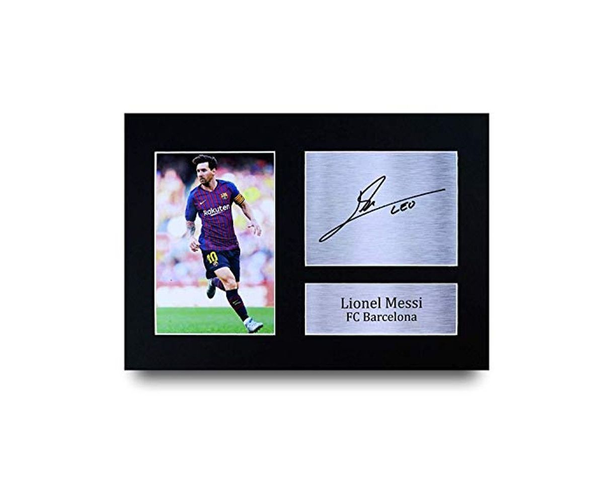 Elemento de la categoría hogar HWC Trading Lionel Messi A4 Sin Marco Regalo De Visualización De Fotos