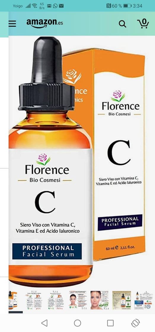 Fashion Florence Bio Cosmesi sérum facial  ÀCIDO HIALURÓNNICO 100%