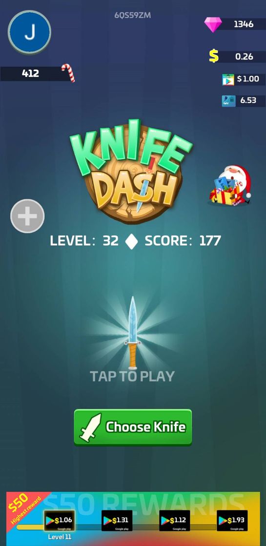 App KNIFE DASH