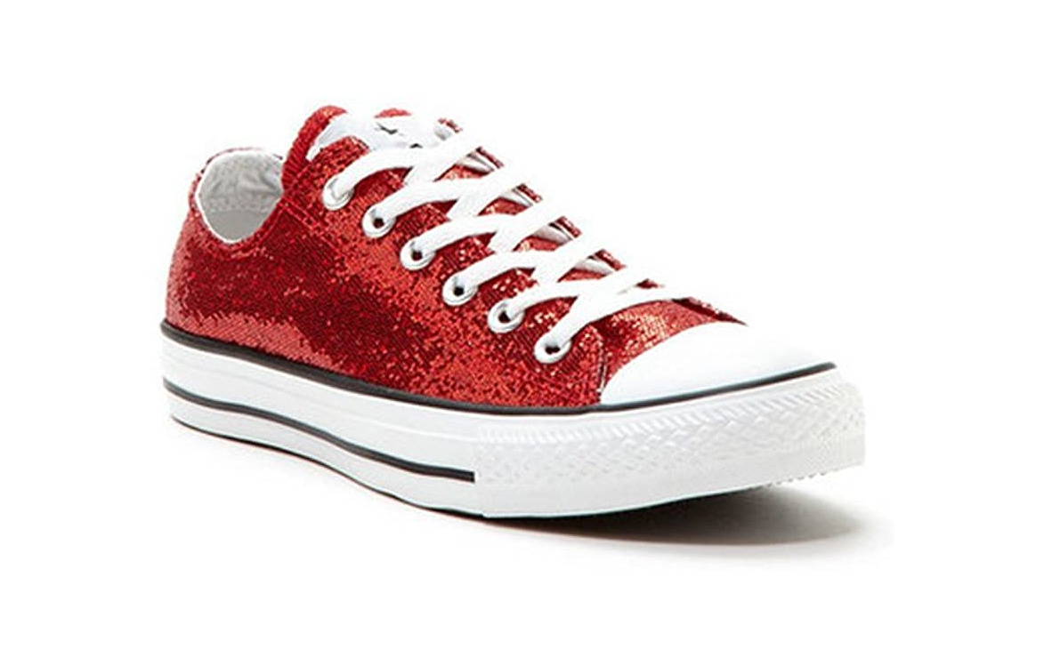 Moda Converse Chuck Taylor All Star Ox, Zapatillas de Lona, Unisex, Rojo