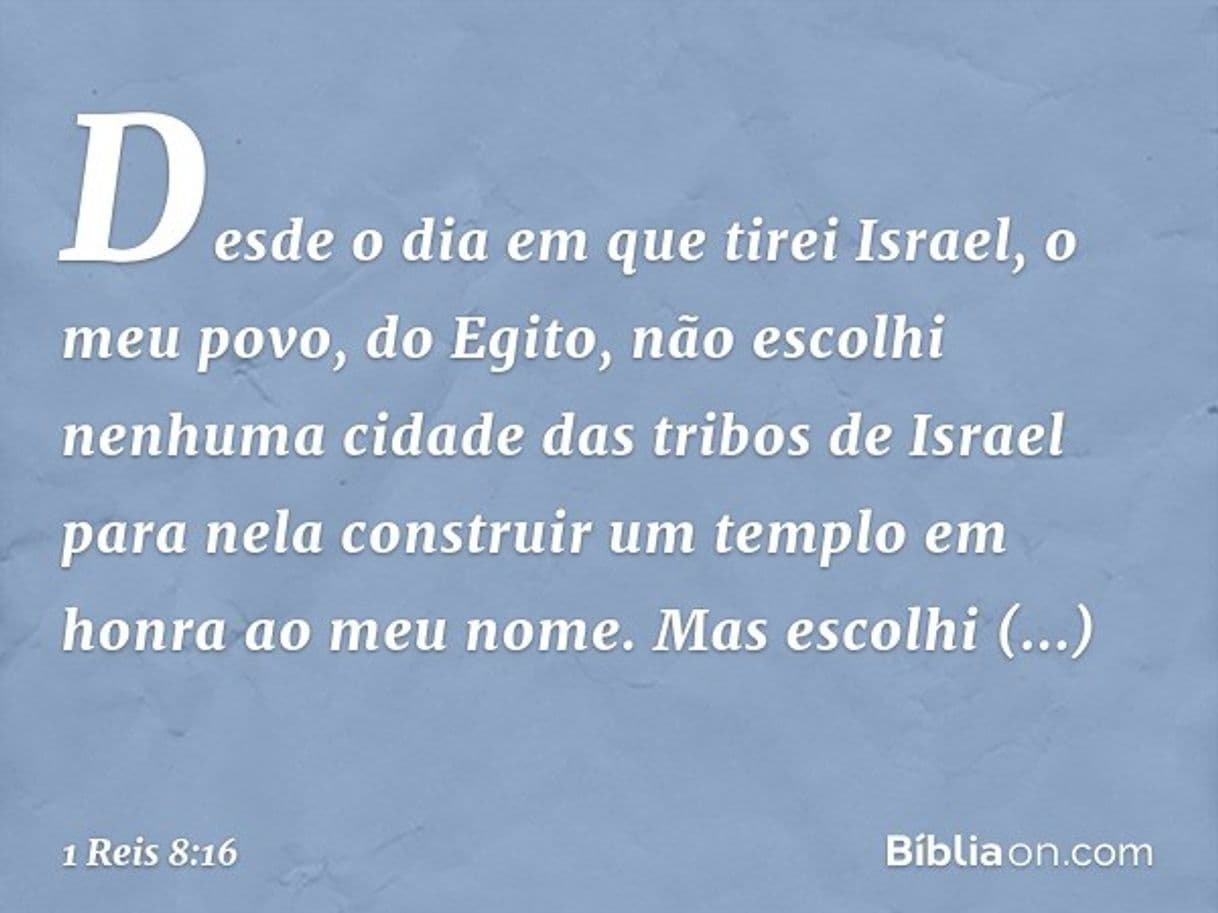 App 1 REIS 8:16