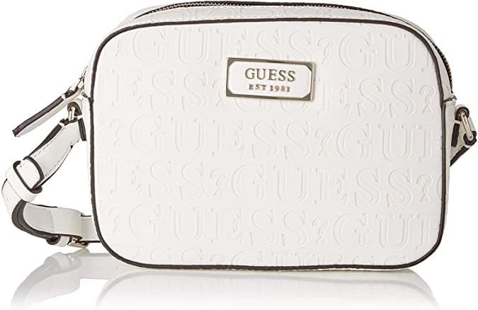 Lugar Guess Kamryn Crossbody Top Zip, Bolso Bandolera para Mujer, Negro