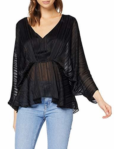 Producto New Look Go T Stripe Batwing Top:Black Camisa, Negro