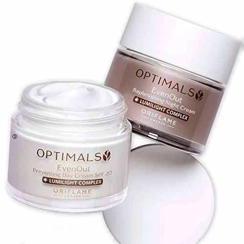 Producto Optimals Cremas faciales mujer hidratantes anti manchas lote día y noche 50ml