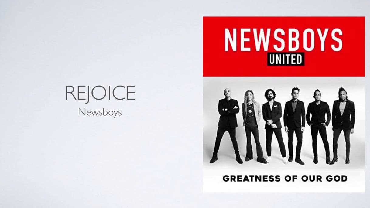 Canción Rejoice - Newsboys United 