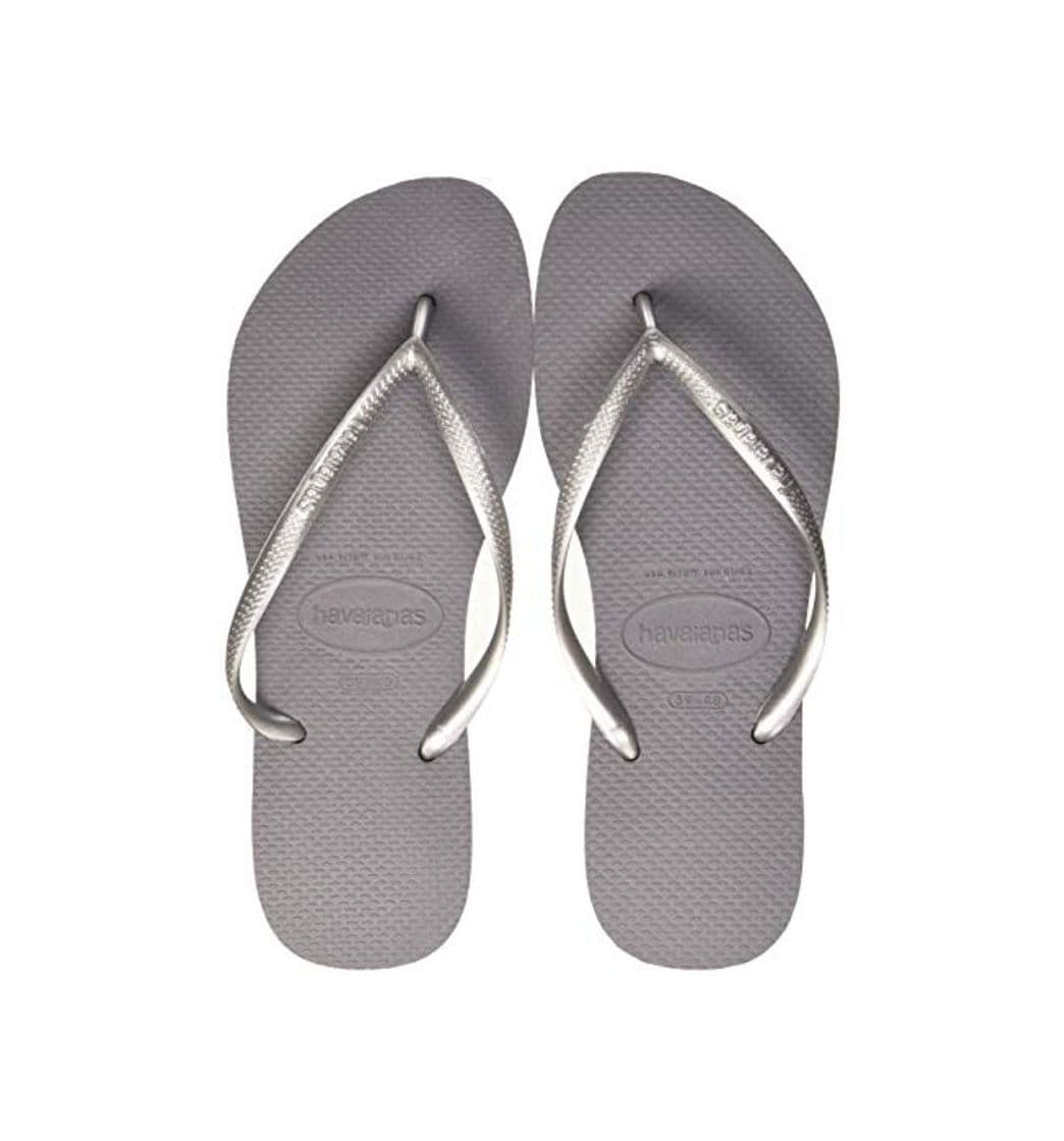 Moda Havaianas Slim, Chanclas Mujer, Gris