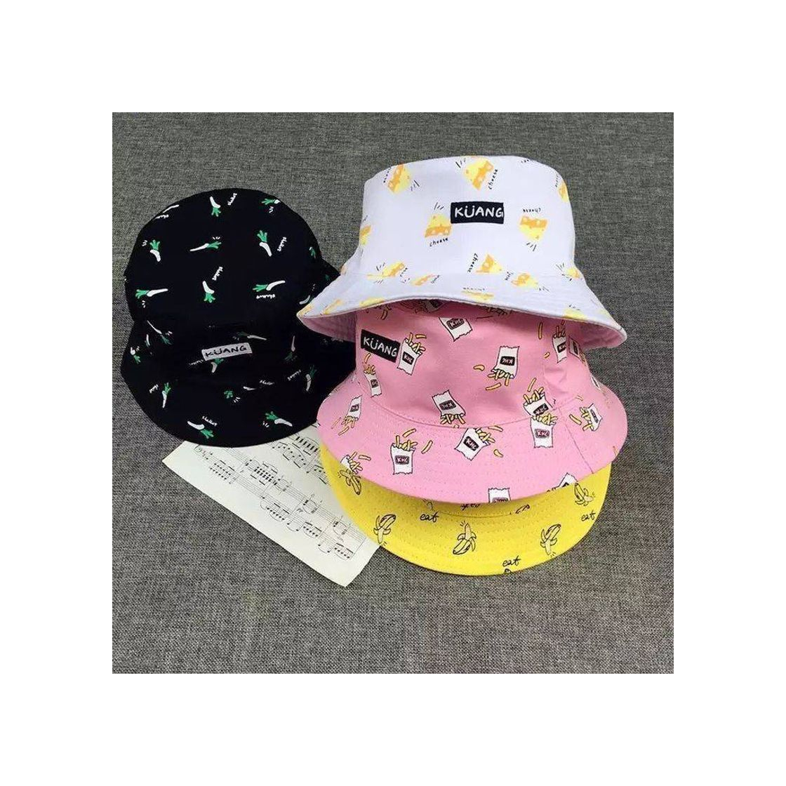 Producto ISIYINER Sombrero del Pescador Algodón Plegable Bucket Hat Unisex Al Aire Libre