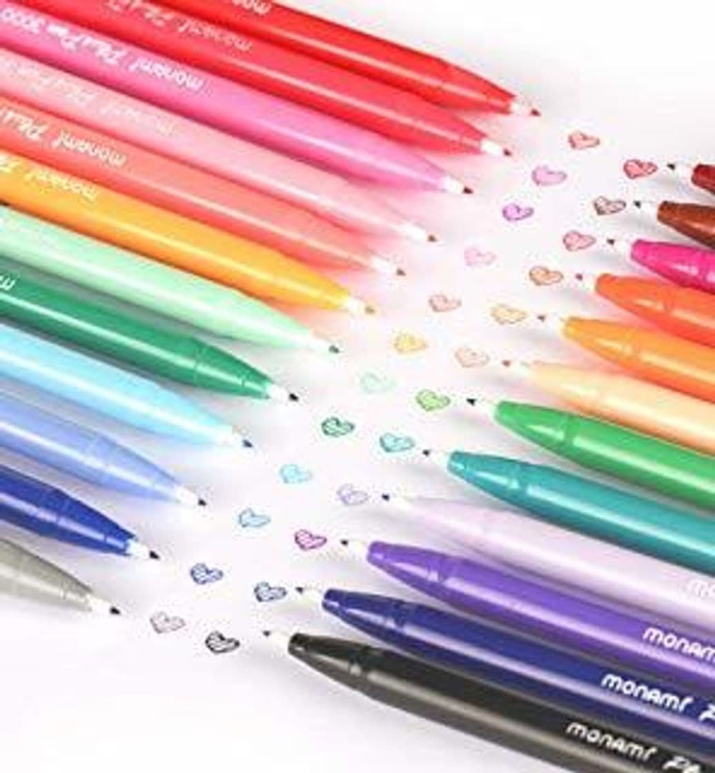 Producto 24 plumas de gel de color Monami plus pen Papelería coreana Canetas