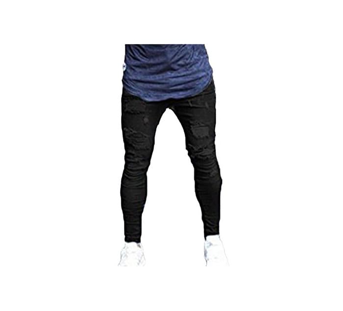 Moda Pantalones Vaqueros de Hombre Pantalones Vaqueros Pitillo Super Stretch Pantalones Vaqueros de