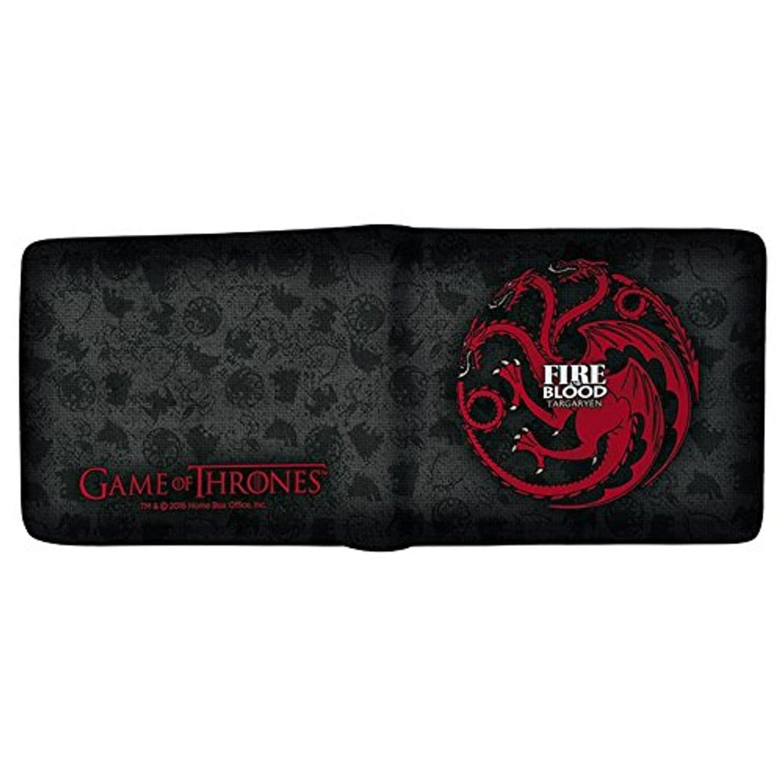 Moda Juego de Tronos ABYBAG213 Cartera de Casa de Targaryen Fuego y Sangre