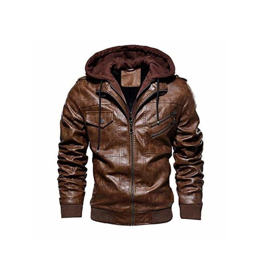 Product EIJFKNC Chaqueta de Cuero Chaquetas de Cuero de Motocicleta de Invierno para