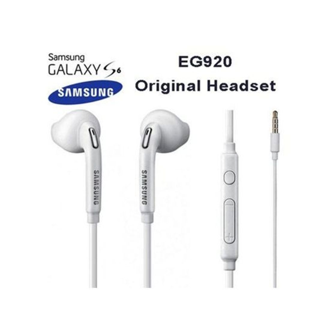 Electronic TPC© Auriculares Manos Libres Original Samsung EO-EG920LW para Galaxy S6