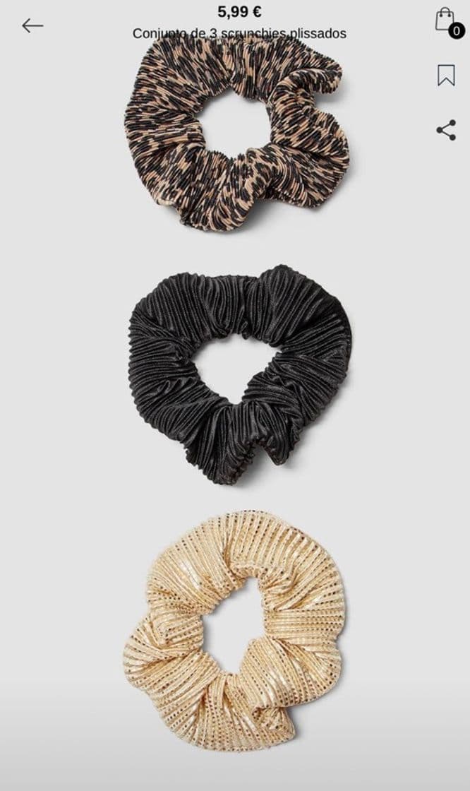 Producto Scrunchies Stradivarius 