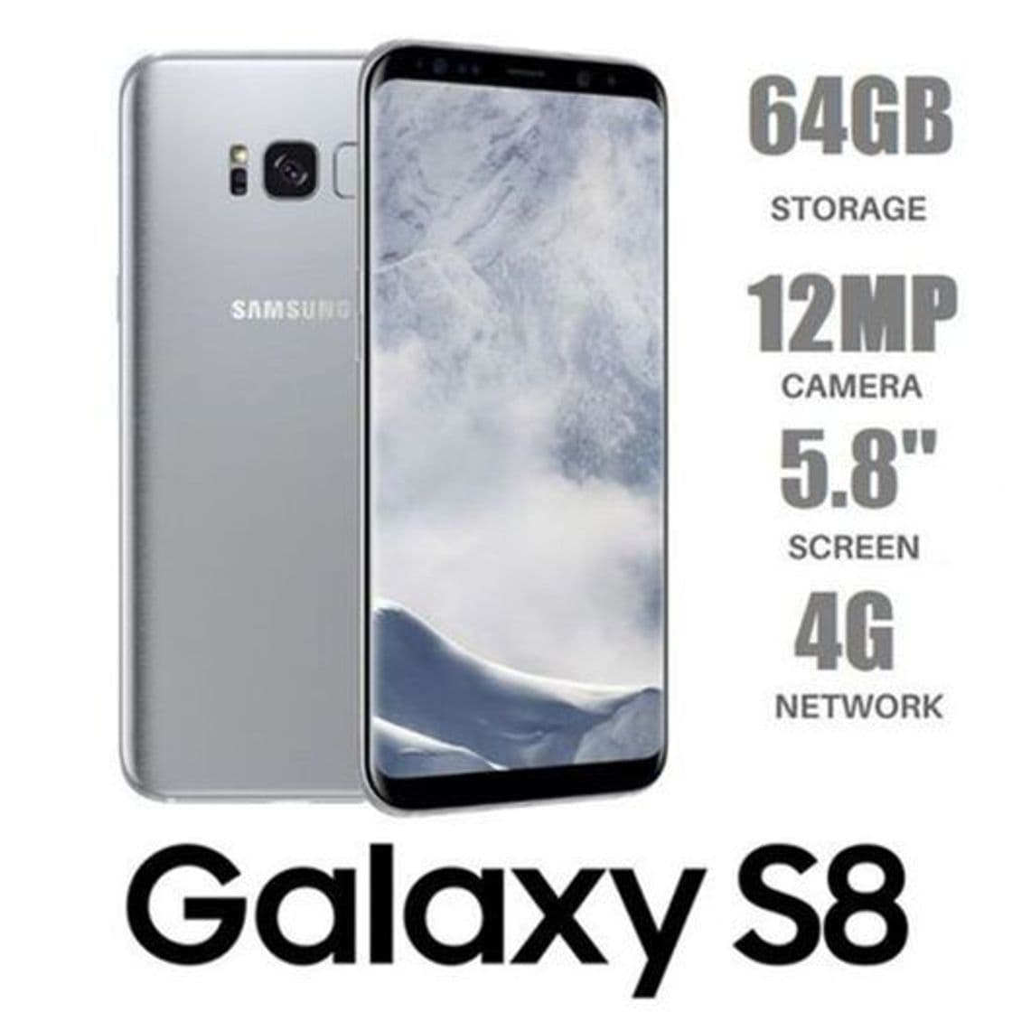 Electronic Samsung Galaxy S8 Smartphone, 4GB RAM, 64GB, 12MP, Android,