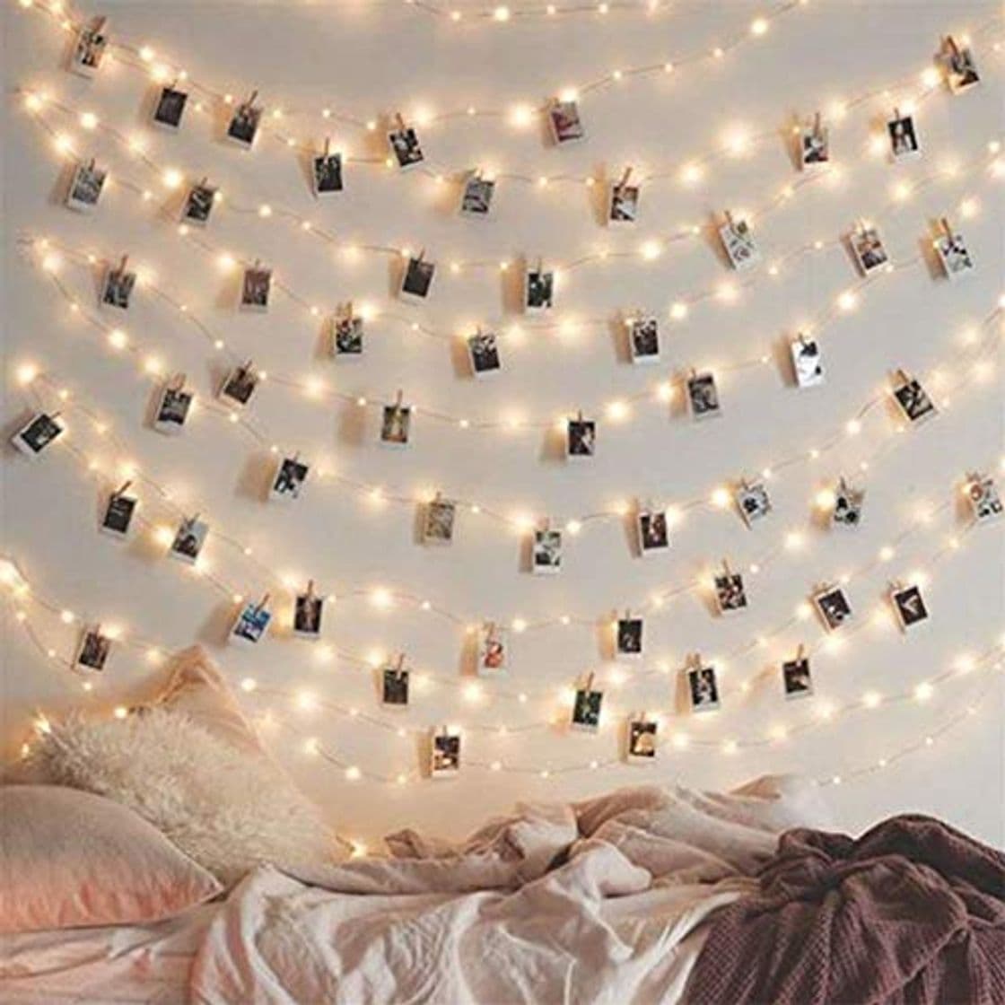 Producto Deajing Cadena De Luces Led Con 20 Bombillas Led Alambre De Cobre ConexióN Luces De Hadas Para Decorativas Navidad Imagen Partido Decoración 2M