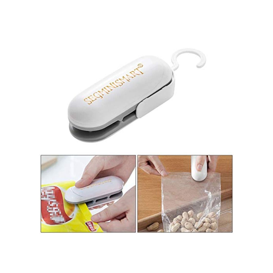 Producto SEGMINISMART Mini Bag Sealer, Máquina de Sellado en Caliente portátil, Heat Sealer