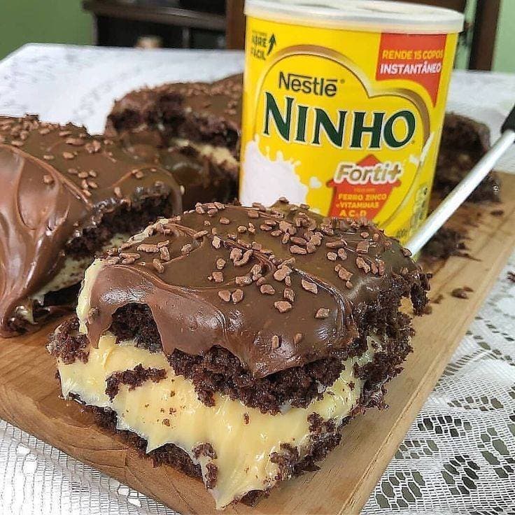 Moda Bolo de leite ninho e chocolate