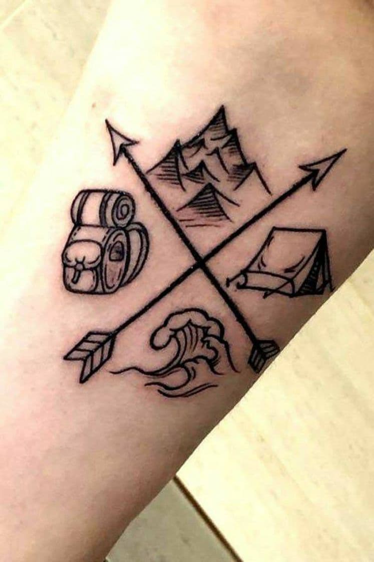 Moda Tatuagens de viajantes