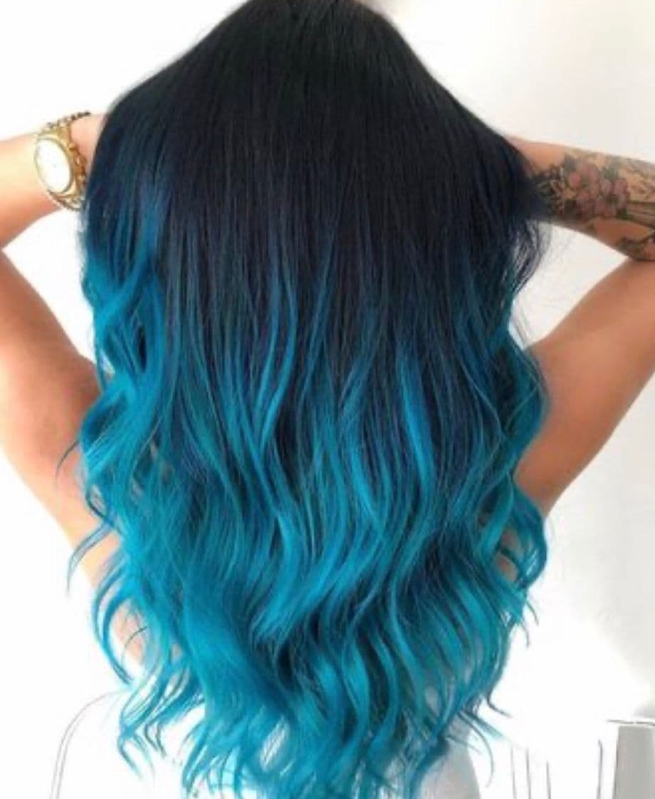 Fashion Cabelo azul 