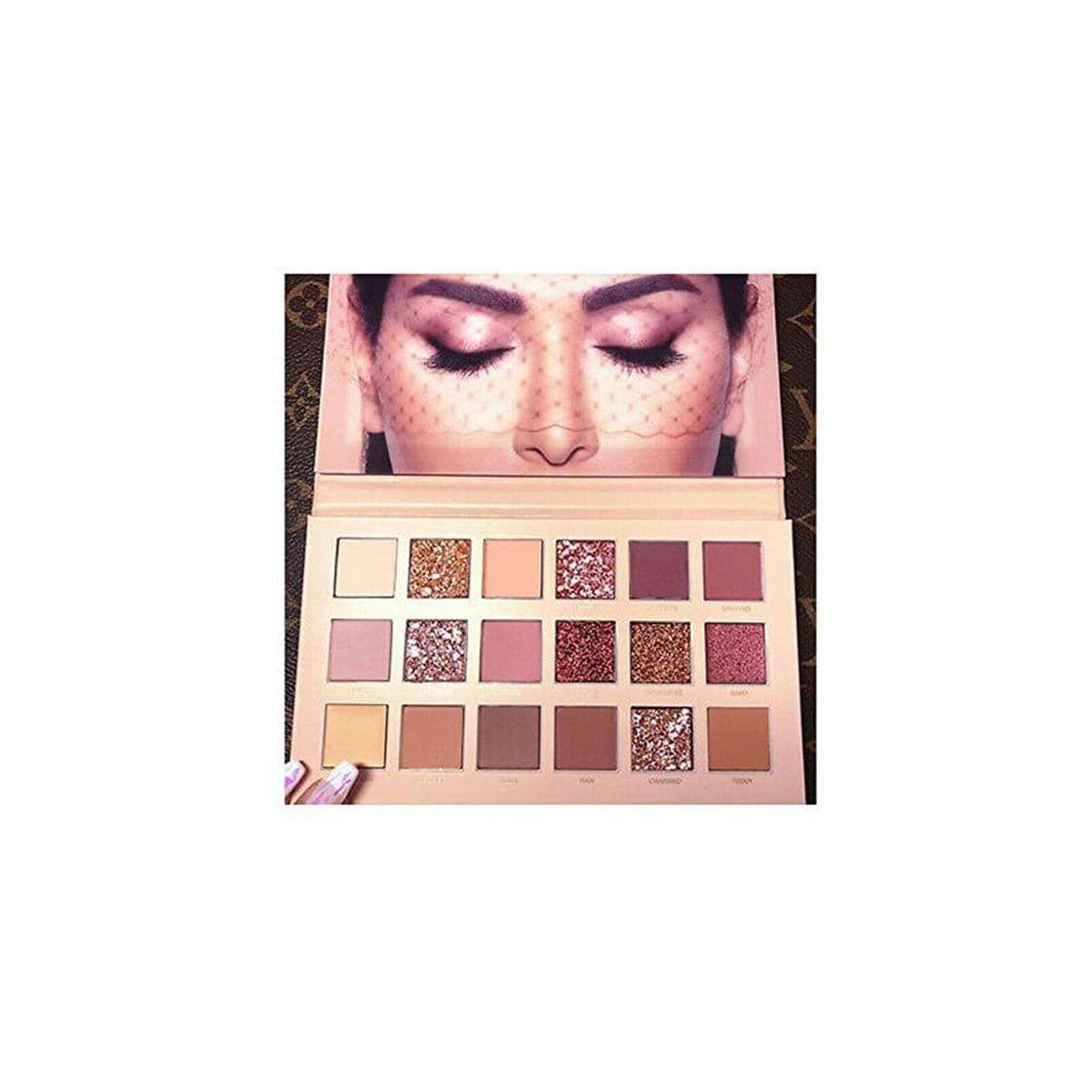 Producto ZUYOKI Nueva paleta de sombras de ojos texturizadas HUDA BEAUTY Rose Gold