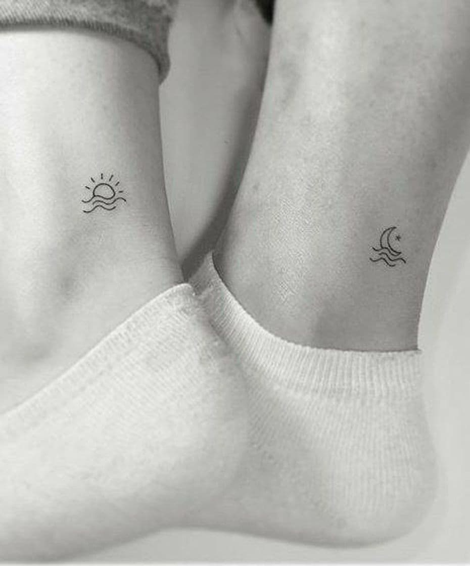 Moda Tatuagem lua e sol