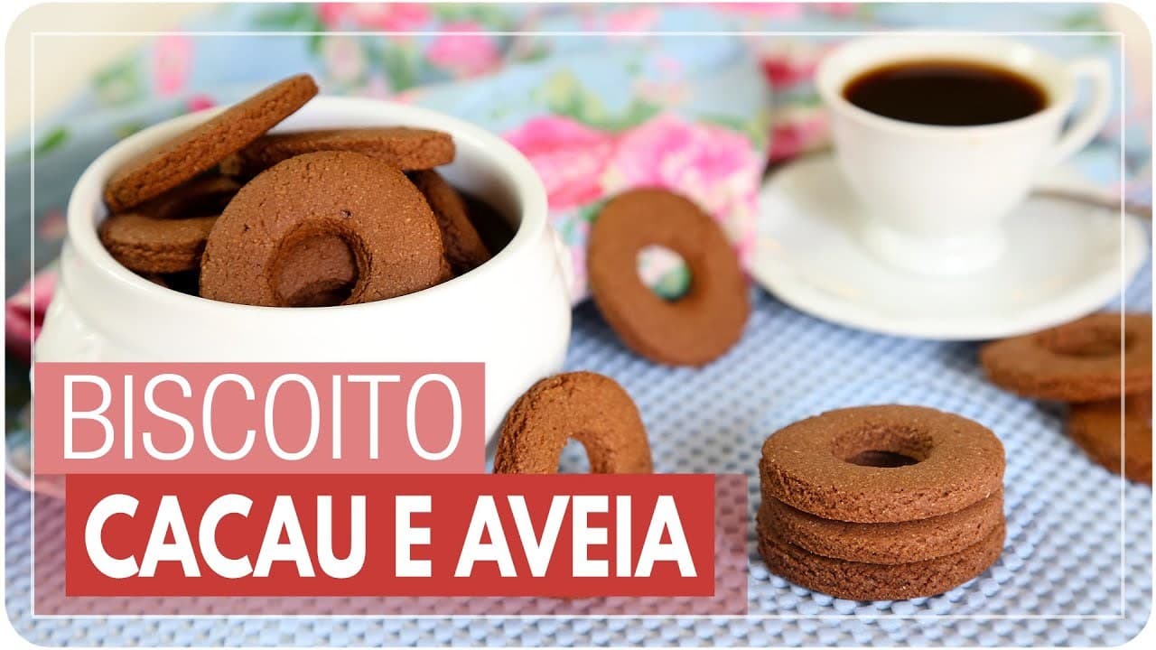 Fashion BISCOITO CROCANTE DE CACAU E AVEIA {muito fácil e rápido ...