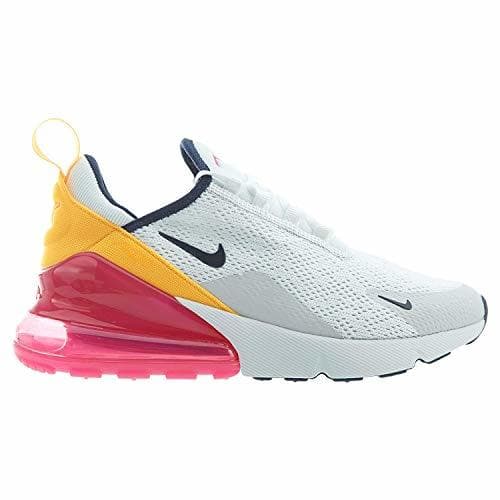 Moda NIKE Air MAX 270 W Zapatillas Moda Mujeres Blanco/Naranja/Rosa