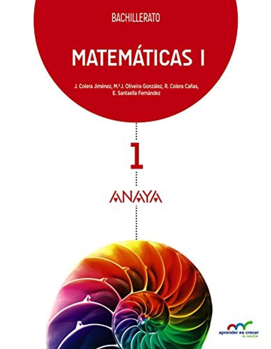 Book Matemáticas I.