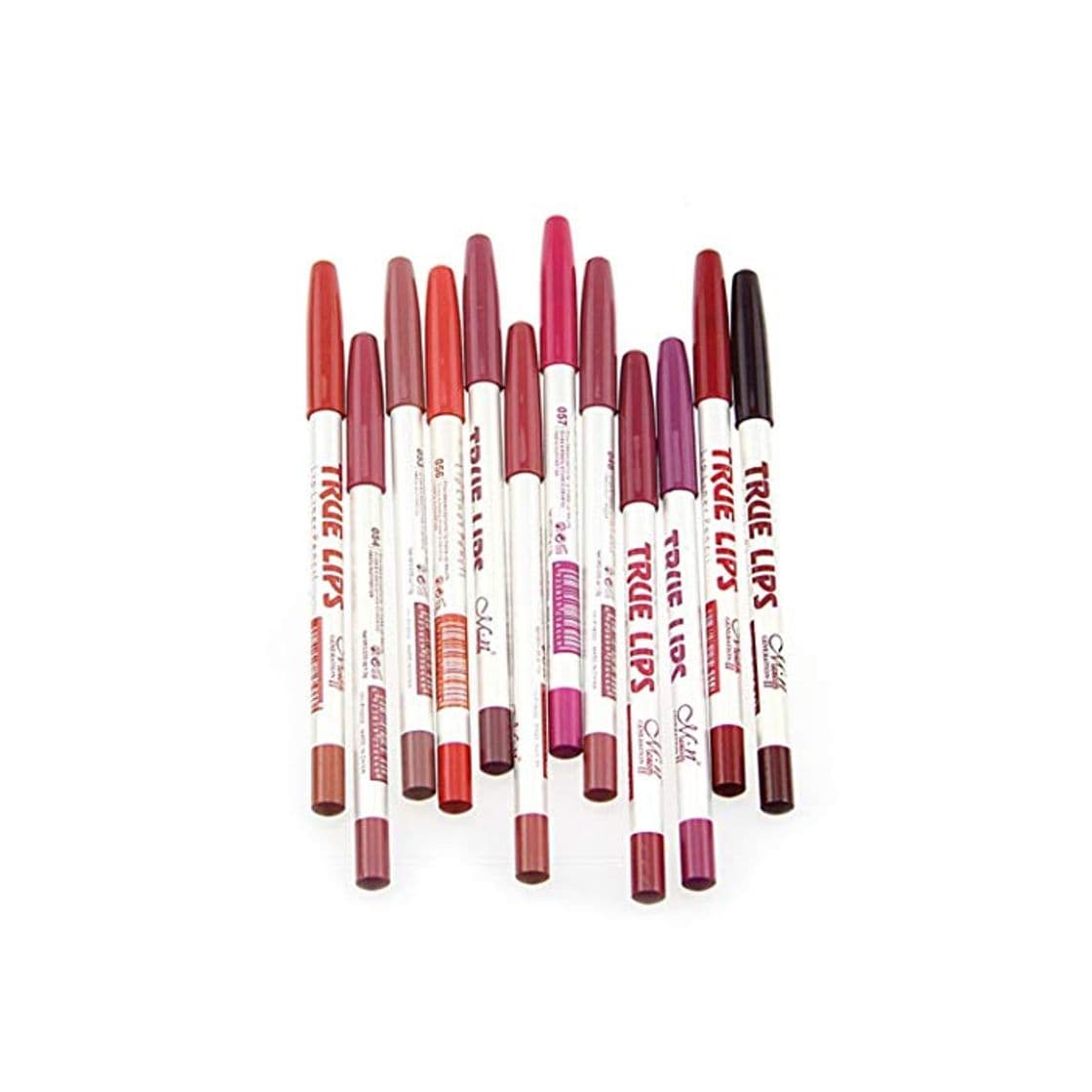 Product CINEEN 12 Colores Mezclado Impermeable Lápiz Delineador de Labios de Profesional Lápiz Labial Maquillaje Lipliner Pencil Set Con Tapa