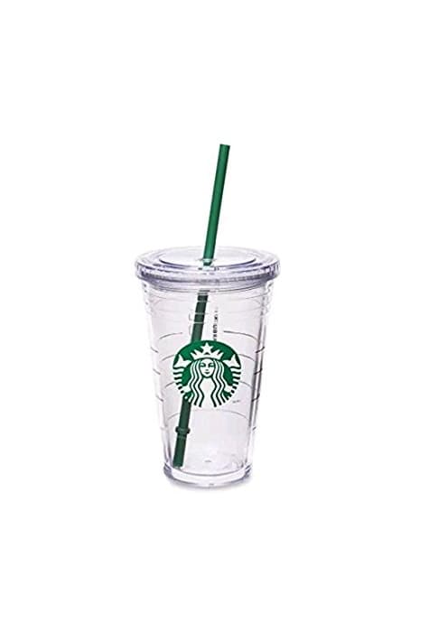 Home Starbucks Vaso acrílico transparente con aislamiento, 470 ml