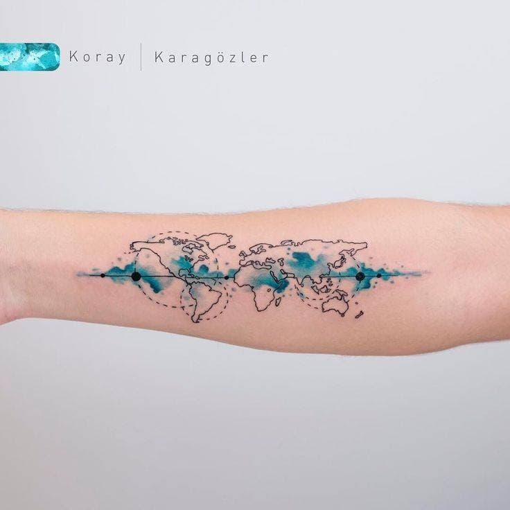 Moda Tattoo de mapa 🗺️