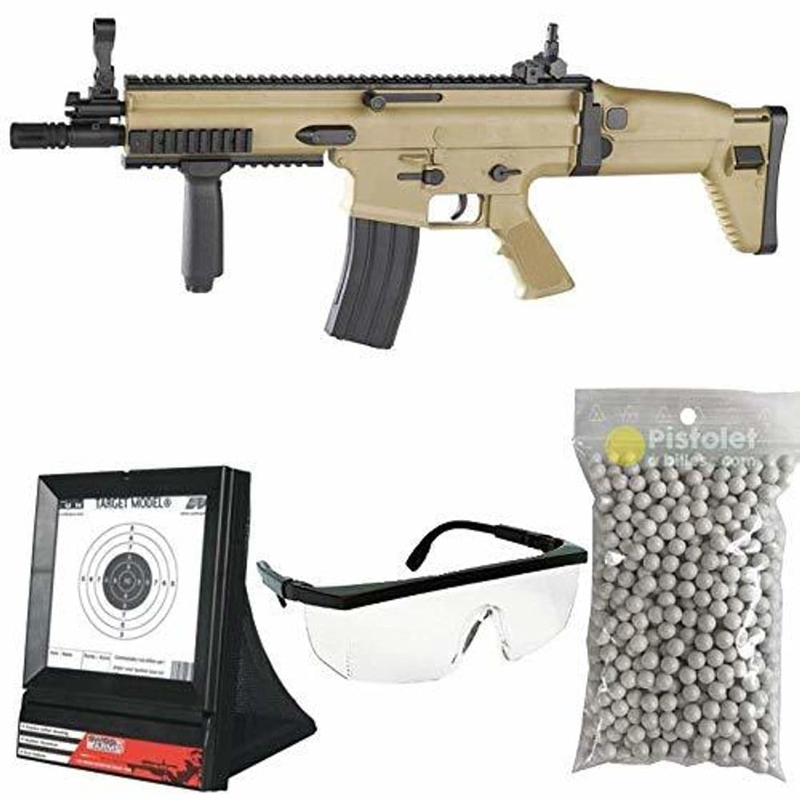 Producto PC Airsoft Paquete Completo con Accesorios - Arma para Airsoft