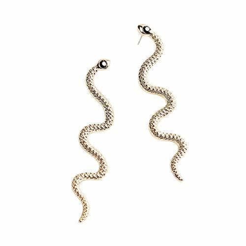 Moda GuDeKe Accesorios de joyería de las mujeres Aretes de serpiente Pendientes largos