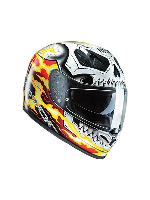 Producto Casco Moto Hjc Marvel Fg-St Ghost Rider Rojo-Amarillo