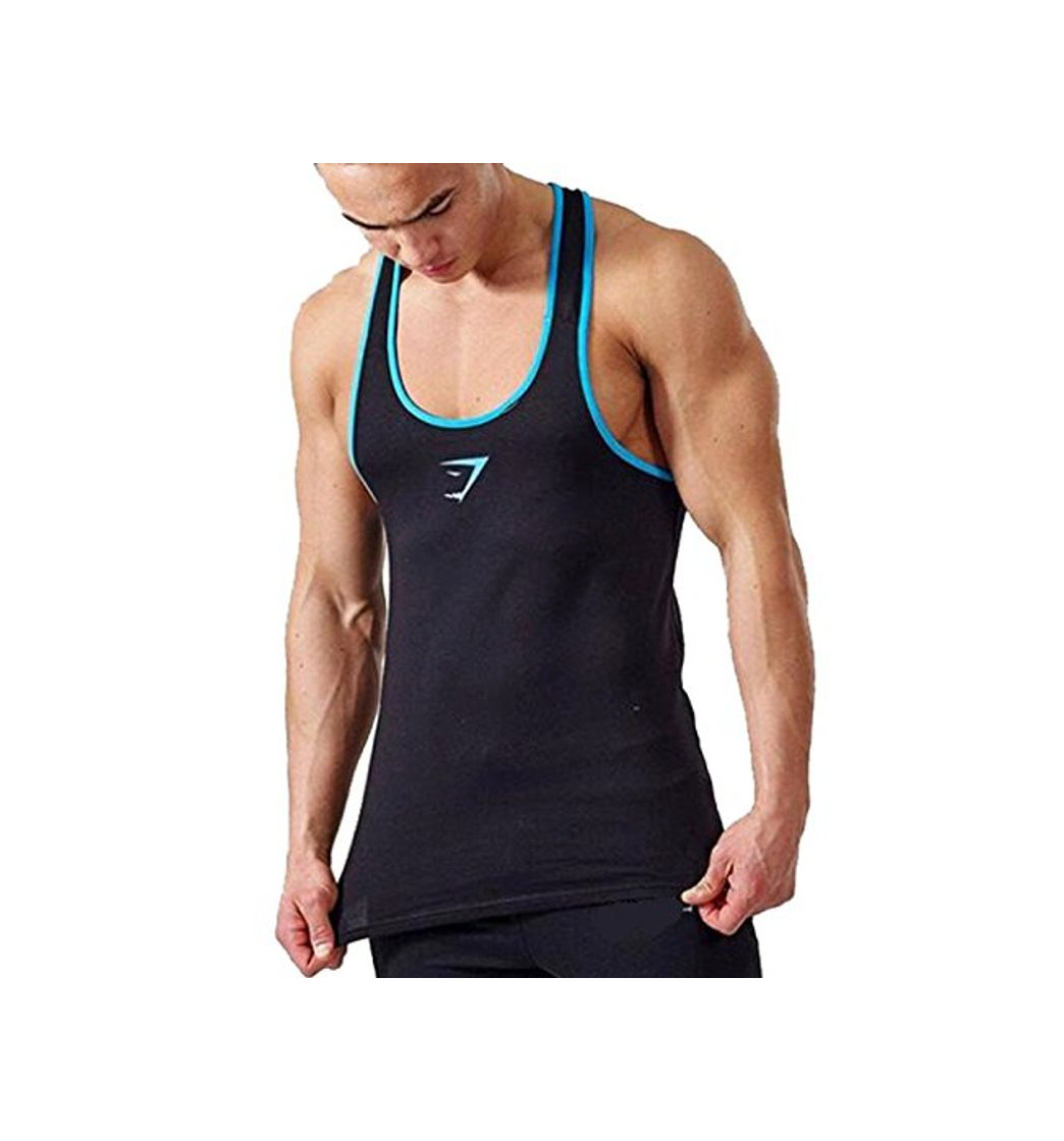 Producto A. M. Sport Camisa Fitness de Tirantes para Hombre para Entrenar en