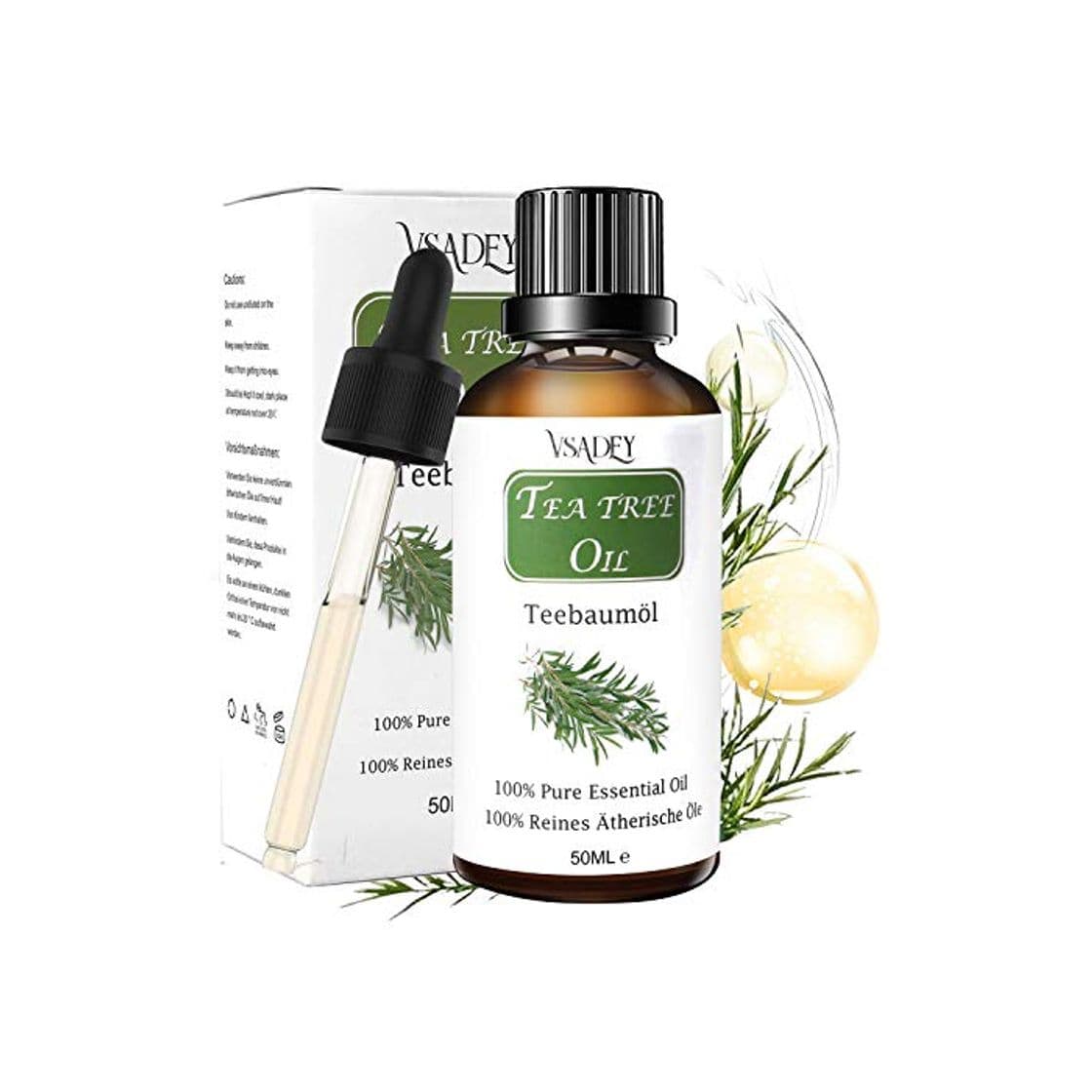 Product VSADEY Aceite Esencial de Árbol de Té Orgánico 100% Puro y Natural