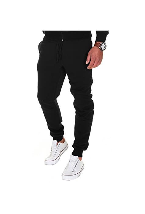 Product MERISH Pantalones Jogger Hombre Deportivos Joggers Modell 211 Negro XL