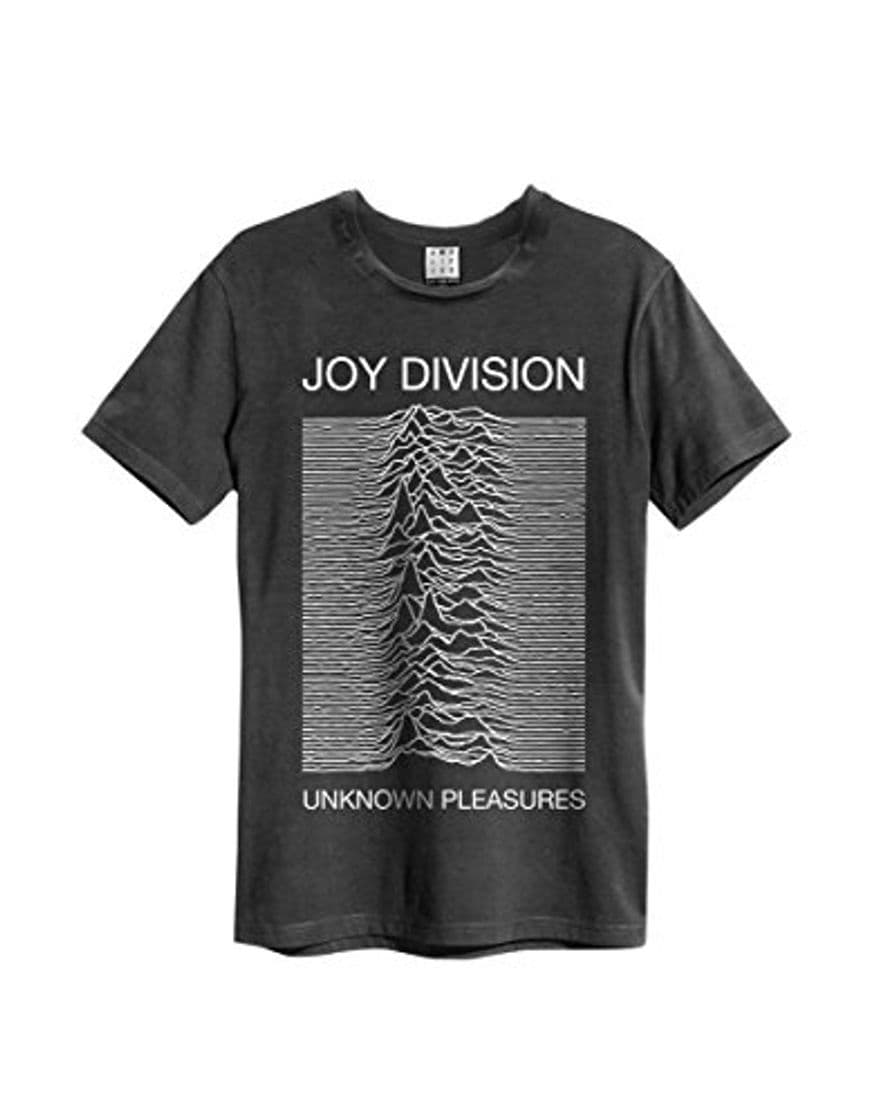 Place Amplified Joy Division-Unknown Pleasures Camiseta, Gris