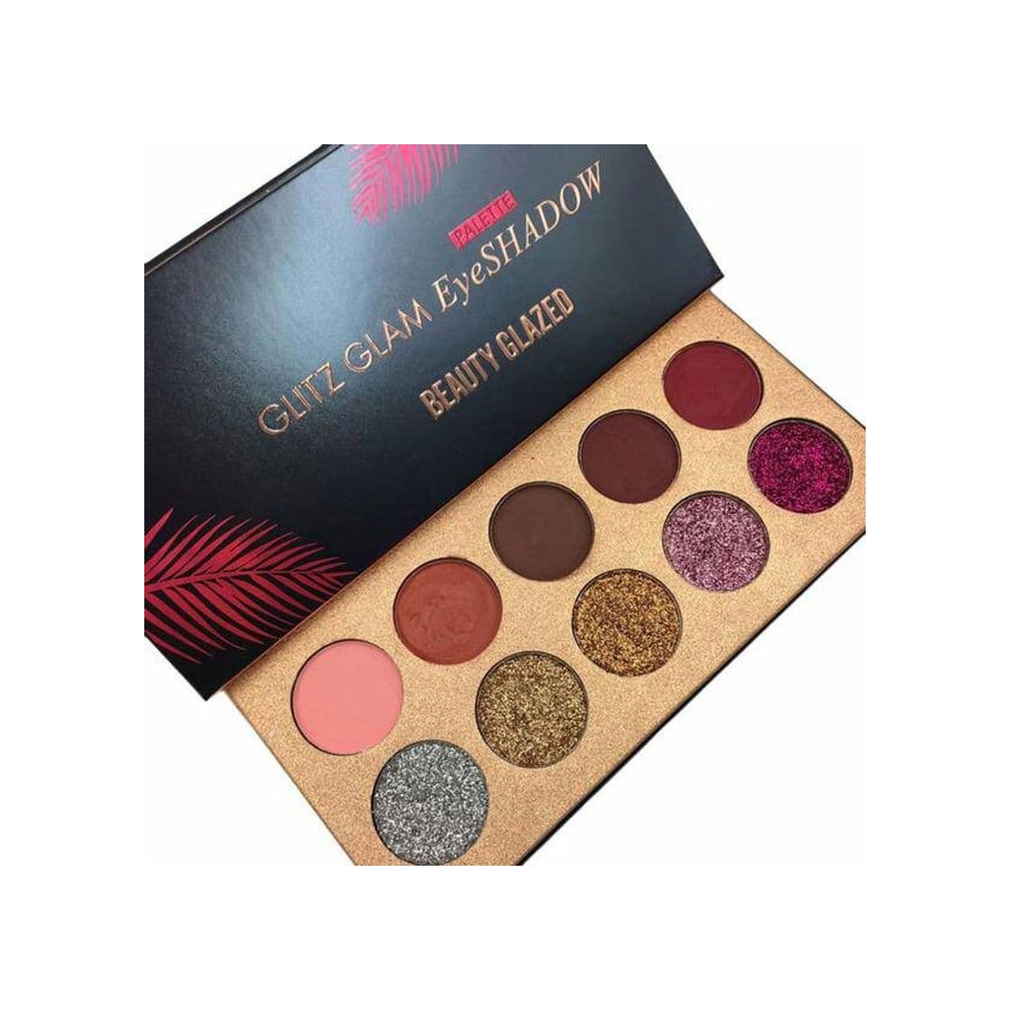 Producto paleta de sombras glazed glitter