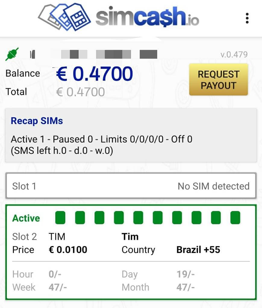 App SIMCASH, aplicativo de envio de SMS que te paga em Euro😲