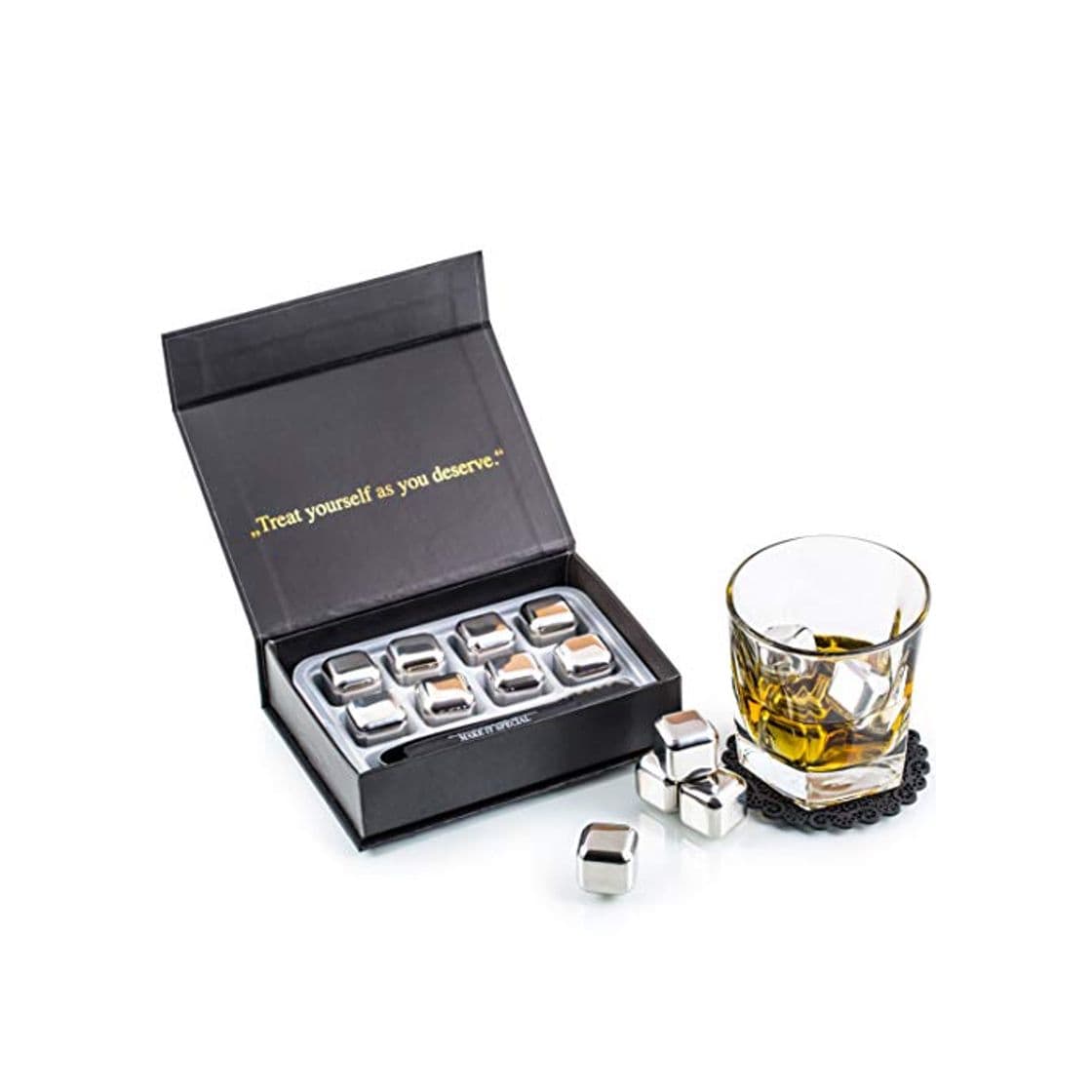 Producto Exclusivo Whisky Piedras Set de Regalo de Acero Inoxidable - Alta Tecnología