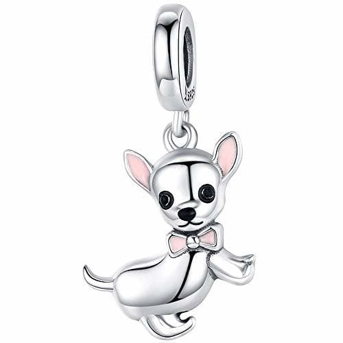 Producto Reiko Chihuahua Perro Abalorios de Plata de Ley 925