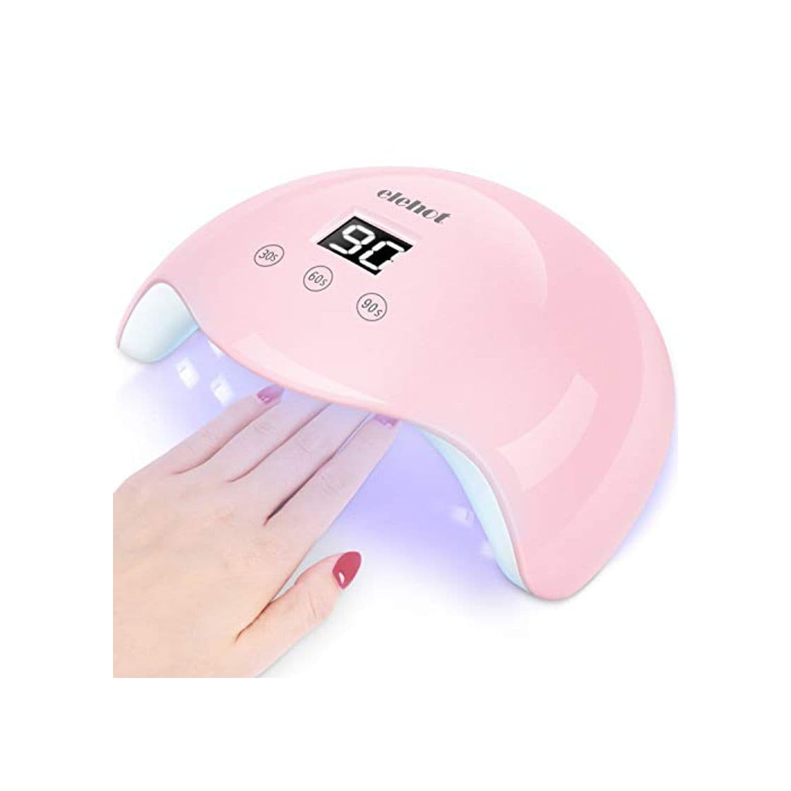 Producto ELEHOT Lampara led uñas Pantalla LCD Secador de uñas de Botón Táctil