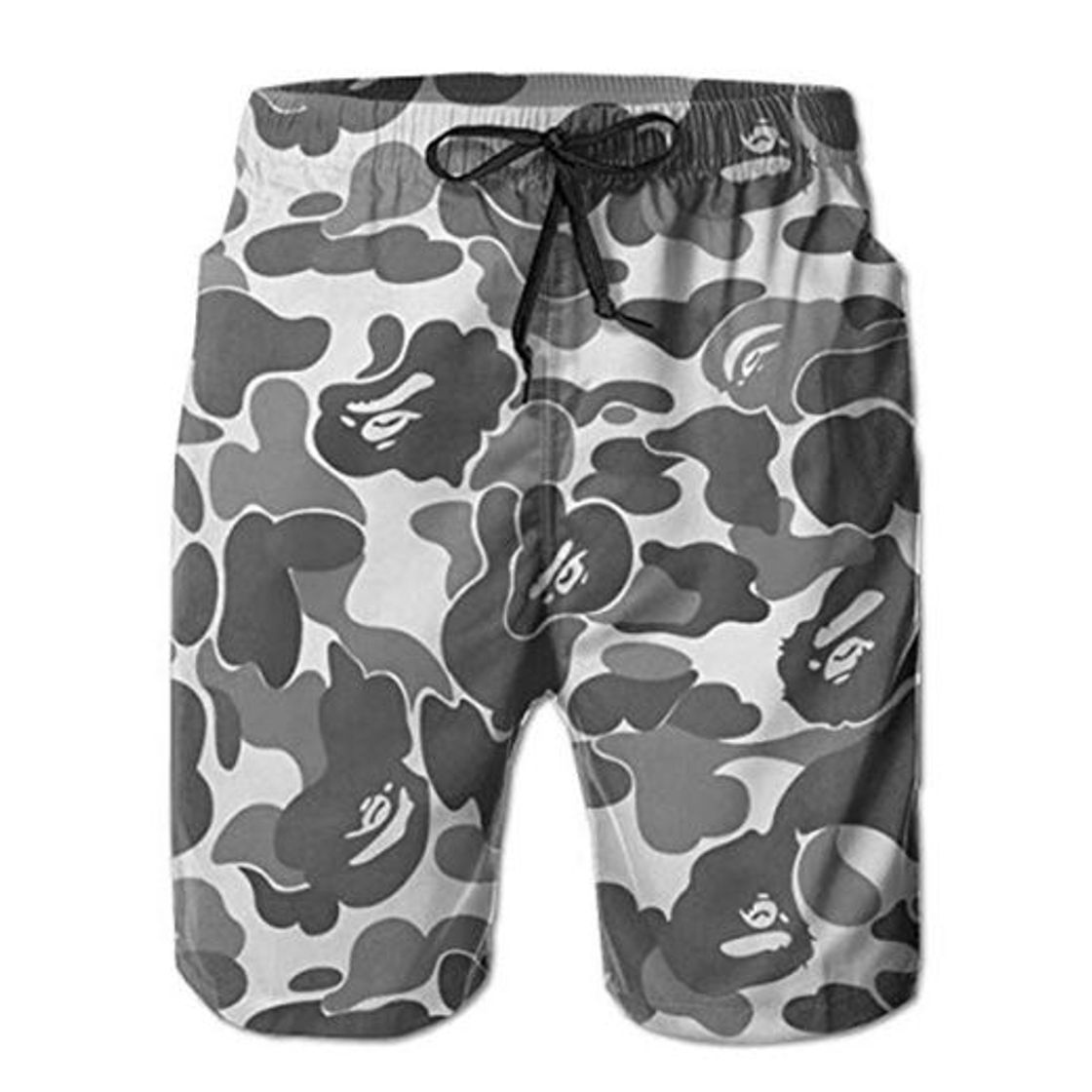 Producto yting Pantalones Cortos de Playa Bape Ape Camo Gray para Hombre Pantalones