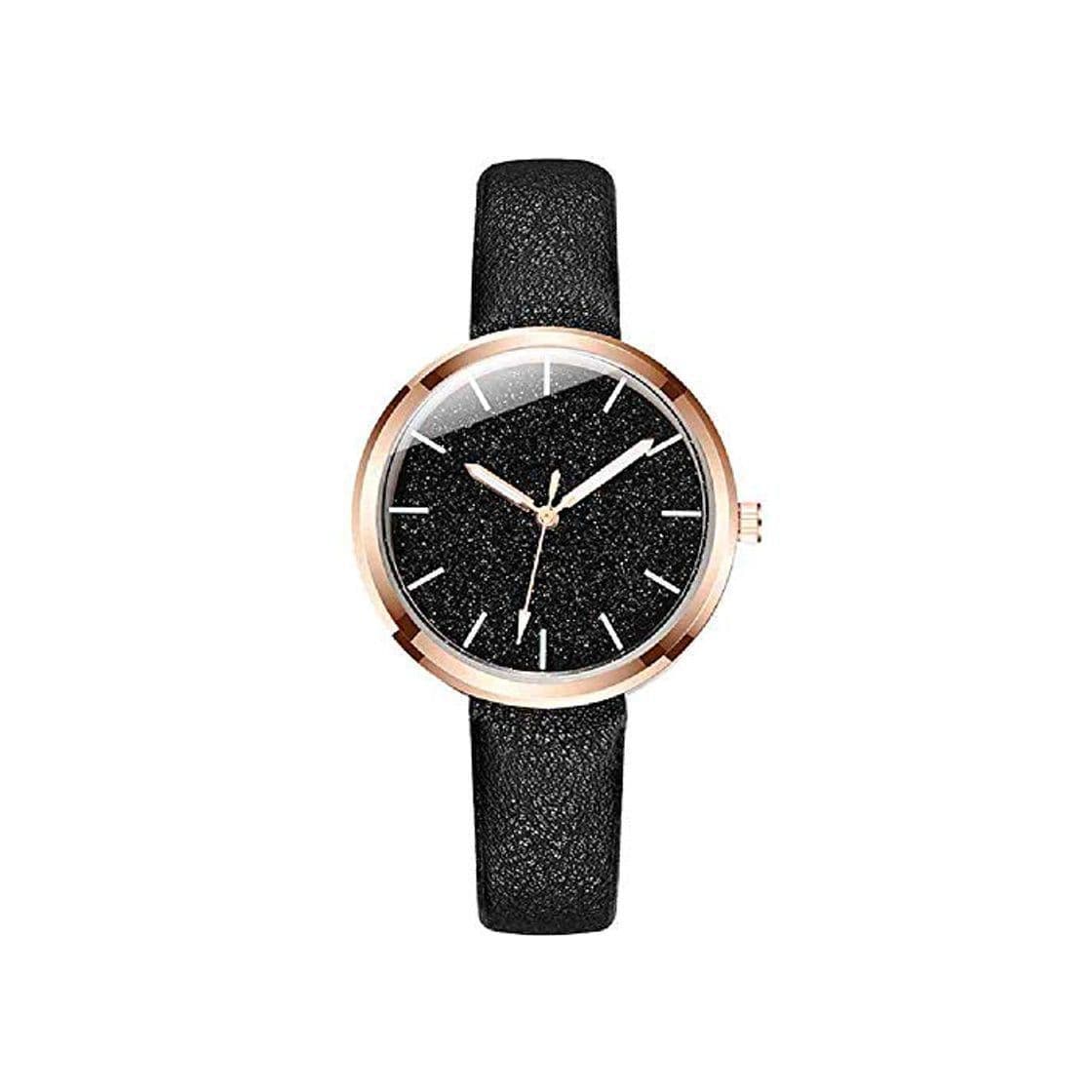 Product SWJM Reloj Mujer de Moda Minimalista Banda de Cuero Reloj de Pulsera