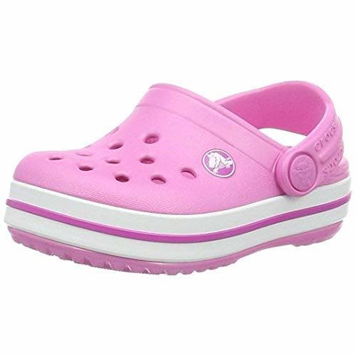 Product Crocs Crocband Clog K, Zuecos con Correa Trasera Unisex Niños, Rosa