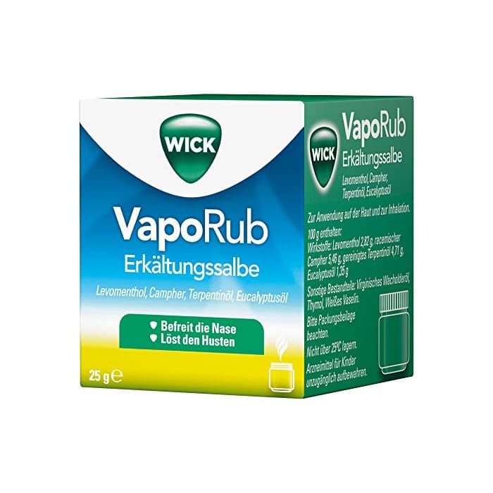 Beauty Wick VapoRub - Pomada contra el resfriado, 25 g (idioma español no garantizado)