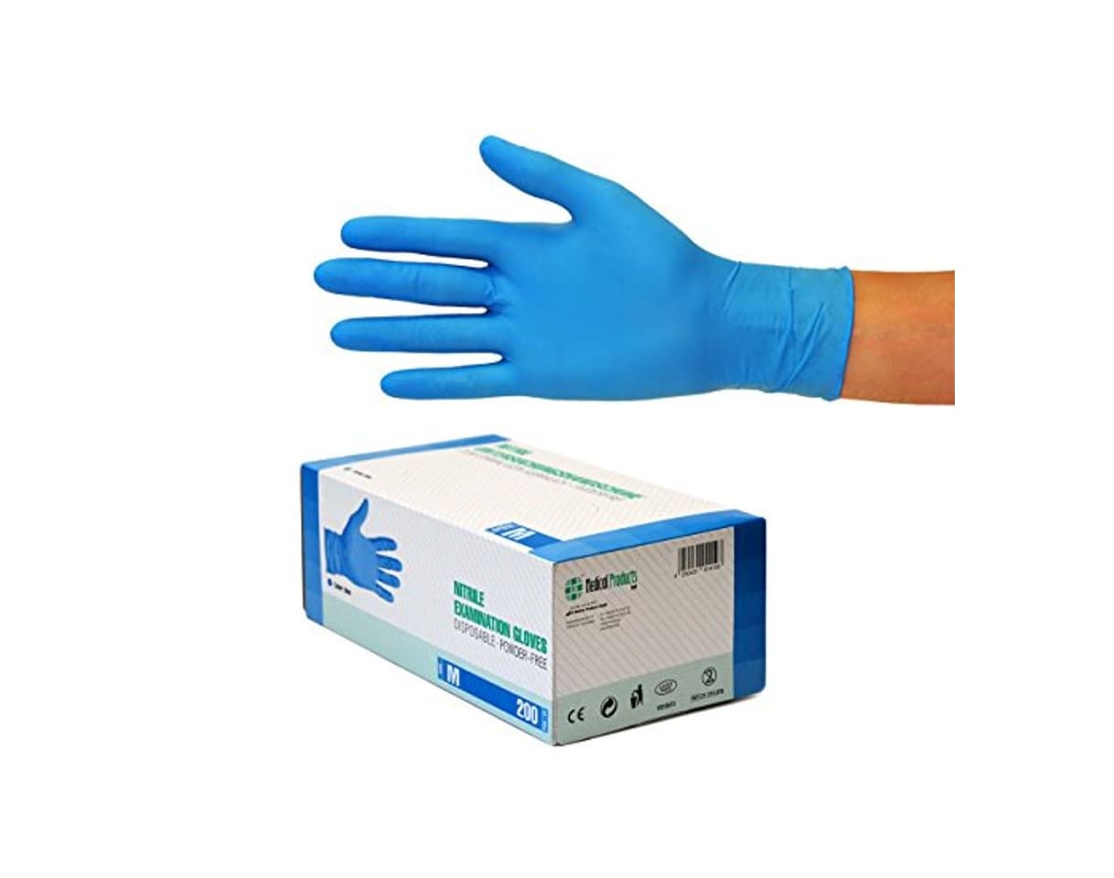 Producto Guantes de nitrilo transparente Guantes libres de látex sin polvo Limpieza Guantes